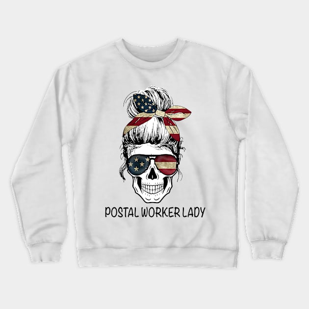 Postal Worker Lady Crewneck Sweatshirt by janayeanderson48214